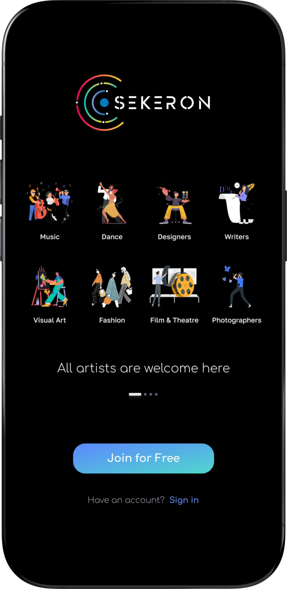 Previous onboarding intro screen